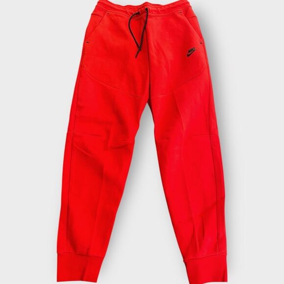 Nike Sportswear Tech Fleece University Red Jogger Pants Mens size M CU4495-657 - Picture 2 of 9